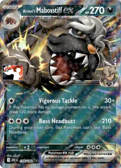 Arven's Mabosstiff ex 139/182 Prize Pack Series Cards Holo - Image 1