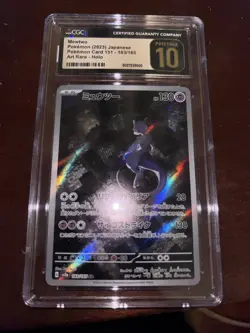 CGC 10 Pristine Mewtwo 183/165 Holo AR 151 sv2a Pokemon Card Japanese - Image 1
