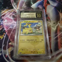 CGC 10 PRISTINE Japanese Pikachu 120/SV-P Gift Campaign Promo Pokemon Card - Image 1
