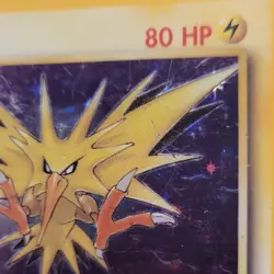 Pokemon TCG Zapdos Holo Rare Card 15/62 Fossil Base Set, Vintage 1999 LP WOTC - Image 5