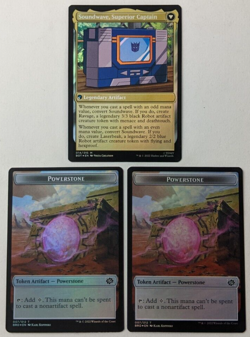 FOIL Soundwave Sonic Spy Laserbeak Ravage SET Magic Gathering MTG Transformers - Image 2