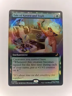 Tale of Katara and Toph Extended Art (Foil) - MTG Avatar TLE Near Mint - Image 1