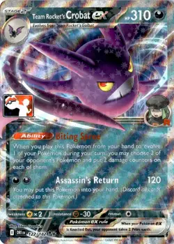 Team Rocket's Crobat Ex Prize Pack Series 8 Play Pokemon - Image 1