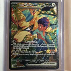 Pokemon Hop's Zacian ex Special Illustration Rare Full Art Holo Sv09 186/159 - Image 1
