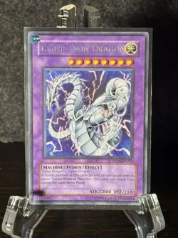 Yu-Gi-Oh! RARE Cyber Twin Dragon [DP04-EN011] Unlimited Edition - Near-Mint (NM) - Image 2