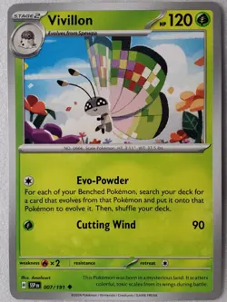 Vivillon 007/191 NM / M Surging Sparks Pokemon Card $2 Combined Ship - Image 1