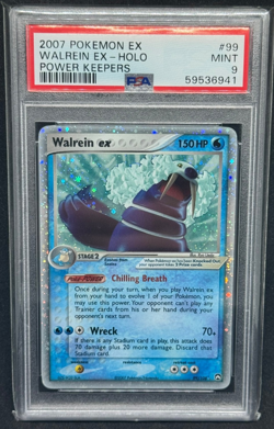 PSA 9 Walrein EX 99/108 Power Keepers Pokemon Card Graded - Image 1