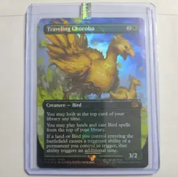 Traveling Chocobo MTG (Borderless) Chocobo Track Foil) Final Fantasy 0568 MYTHIC - Image 3