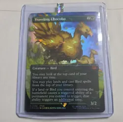 Traveling Chocobo MTG (Borderless) Chocobo Track Foil) Final Fantasy 0568 MYTHIC - Image 4