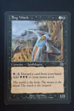 Magic The Gathering MTG BOG WITCH Mercadian Masques LP Lightly Played - Image 1