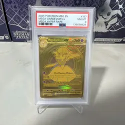 2025 POKEMON MEG EN-MEGA EVOLUTION MEGA HYPER RARE #187 MEGA GARDEVOIR EX PSA 8 - Image 1