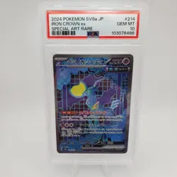 Iron Crown ex Special Art Rare PSA 10 Japanese Pokemon Terastal Festival 214/187 - Image 1