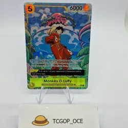 OP07-109 Egghead Luffy Treasure Rare TR SR Alt One Piece Card TCG English NM - Image 1