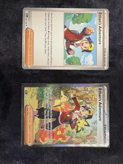 Pokemon TCG Destined Rivals Ethan's Adventure Full Art Trainer Card 236/182 SIR - Image 1