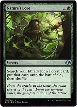 MTG Dominaria Remastered Nature's Lore (Uncommon) - Image 1