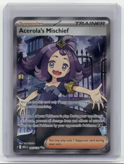 2025 ME01: Mega Evolution Pokemon TCG Ultra Rare Acerola's Mischief 165/132 - Image 1