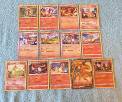 CHARMANDER, CHARMELEON, & CHARIZARD BUNDLE OF POKEMON CARDS - Image 1