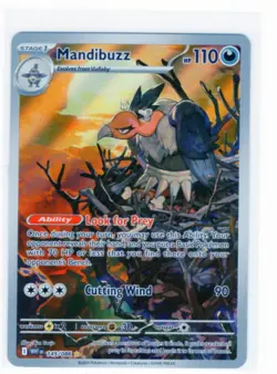 Mandibuzz 145/086 - SV: White Flare Illustration Rare Pokemon Holo TCG Card - NM - Image 1
