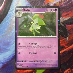 Pokemon TCG Kirlia 059/132 Cosmos Holo Mega Evolution Promo Card - Image 1