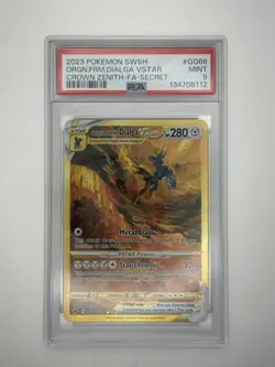 Pokemon SWSH Crown Zenith Secret Origin Form Dialga Vstar #GG68 PSA 9 MINT - Image 1