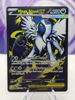 Mega Absol ex 2025 Pokemon TCG Mega Evolution #161/132 Ultra Rare Full Art NM - Image 1