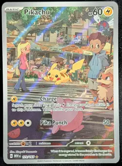 POKEMON - PIKACHU 173/165 | 151 | ILLUSTRATION RARE | NEAR MINT - Image 1