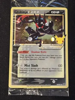 Greninja Gold Star Holo Promo SWSH144 Celebrations Black Star Pokemon SEALED - Image 1