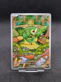 Pokemon Card Snivy 087/086 Black Bolt Holo Illustration Rare NM/M - Image 1