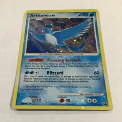 Pokemon ARTICUNO Card 1/100 Holo Rare BLEED ERROR Majestic Dawn Light Play TCG - Image 2