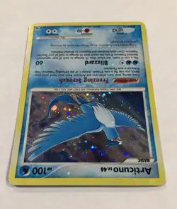 Pokemon ARTICUNO Card 1/100 Holo Rare BLEED ERROR Majestic Dawn Light Play TCG - Image 3