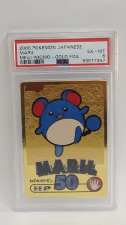 Marill Pokemon Meiji 2000 PSA 9 Promotional Card Gold Foil - Image 3