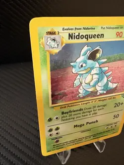 Nidoqueen Holo Base Set 7/64 WOTC Vintage Pokemon Card MP+ Clean Front - Image 3