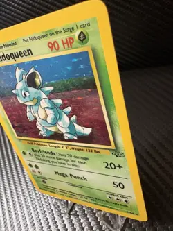 Nidoqueen Holo Base Set 7/64 WOTC Vintage Pokemon Card MP+ Clean Front - Image 4