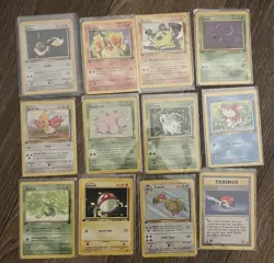 Pokemon TCG 12 card lot FIRST edition JUNGLE and ROCKET - Image 1