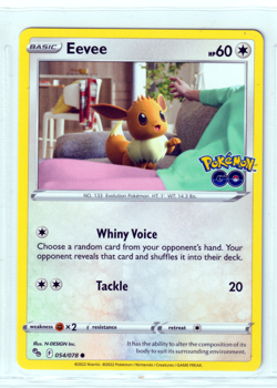 Eevee 54/78 Pokemon GO ENGLISH Common 2022 Near Mint - Image 1