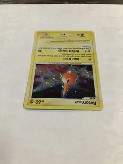 Pokemon ROTOM Card 13/100 Rare Holo Majestic Dawn Holo Bleed LP Error Swirl TCG - Image 5
