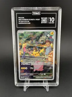 2023 Pikachu 173/165 Pokemon Illustration Rare IR Sv Scarlet & Violet 151 TAG 10 - Image 1