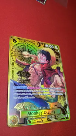 One Piece Monkey D.Luffy SR ST13-015 2nd Anniversary Set Japanese Edition - Image 1