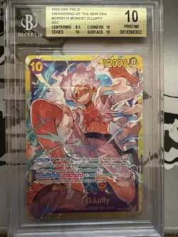 BGS 10 Pristine Monkey D Luffy OP05-199 Awakening The New Era One Piece English - Image 1