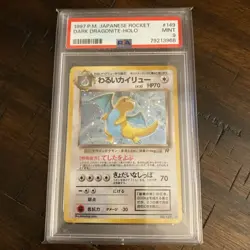 Pokemon Card Japanese Holo Dark Dragonite No. 149 PSA 9 MINT Team Rocket - Image 1