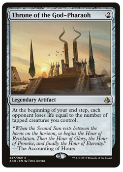 Throne of the God-Pharaoh #237 - Amonkhet (AKH) RARE NM MAGIC CARD MTG TCGShack - Image 1