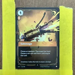 Riftbound Origins League of Legends Sabotage OGN 156/298 Trading Card - Image 1