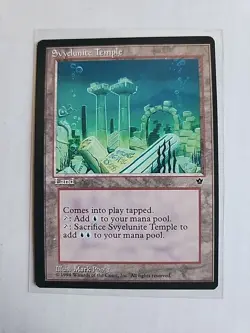 Svyelunite Temple - Fallen Empires - MTG Magic - Uncommon - Error Card - Miscut - Image 1