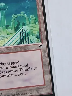 Svyelunite Temple - Fallen Empires - MTG Magic - Uncommon - Error Card - Miscut - Image 2