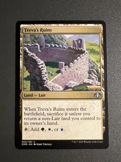 1x Treva's Ruins Dominaria Remastered MTG Magic the Gathering LP - Image 1