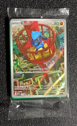 Pokemon TCG: Riolu Black Star ETB Promo IR #10 Sealed - Pokemon Mega Evolutions - Image 1