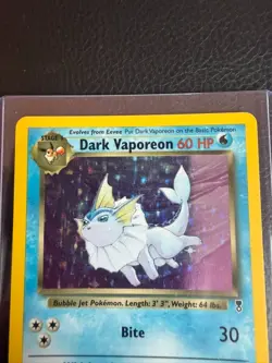 Dark Vaporeon 9/110 Legendary Collection Holo HP Pokemon TCG WOTC 2002 English - Image 3