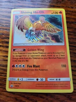 Pokemon TCG Shining Ho-Oh SM Black Star Promo SM70 Promo NM - Image 1
