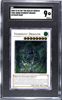 SGC 9 Yu-Gi-Oh Stardust Dragon TDGS-EN040 Ultimate Rare Card Mint - Image 1