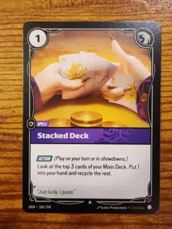 Stacked Deck 183/298 Riftbound TCG OGN League of Legends NM - Image 1